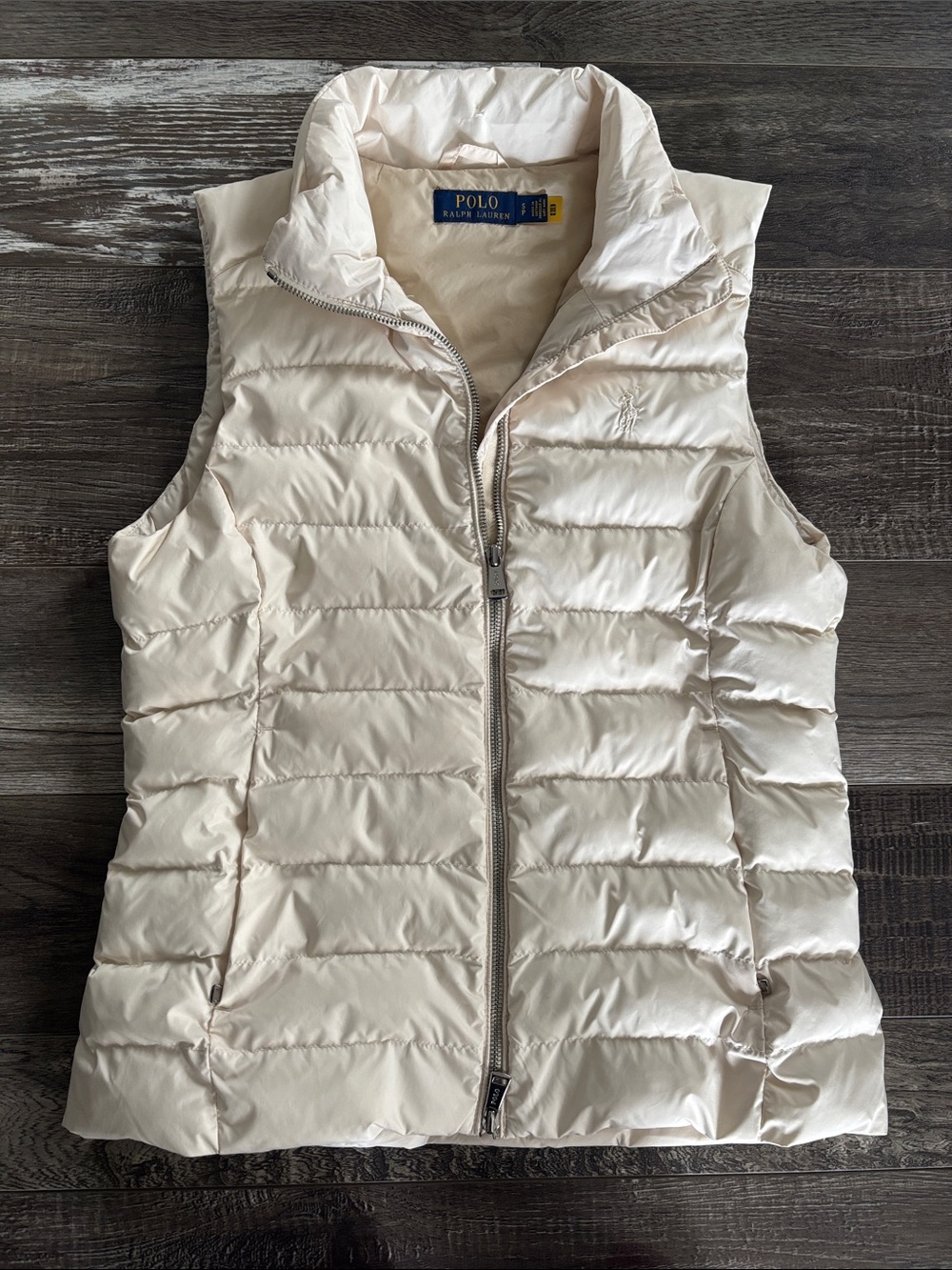 Polo by Ralph Lauren Ivory Quilted Puffer Vest